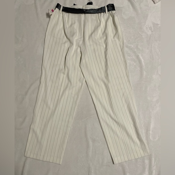 Larry Levine Striped Stretch Dress Pants - Picture 2 of 9